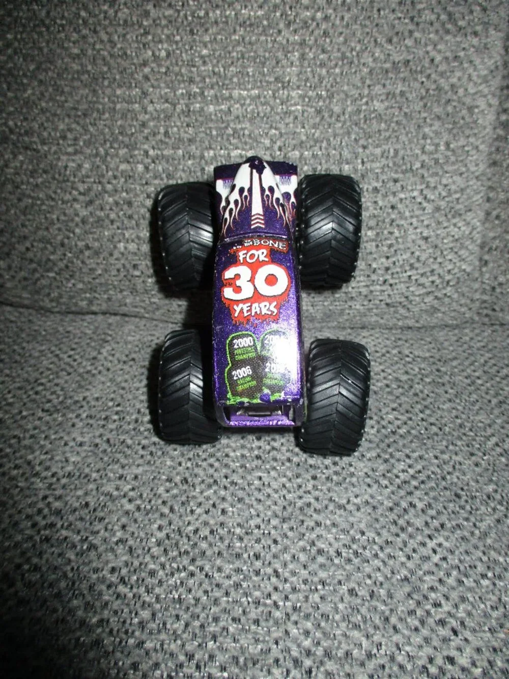 HTF All Purple Monster Jam Grave Digger 30th Anniversary 1:64 Scale Die-Cast